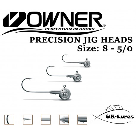 Jig Heads Owner Micro Precision 5pcs Owner Hooks